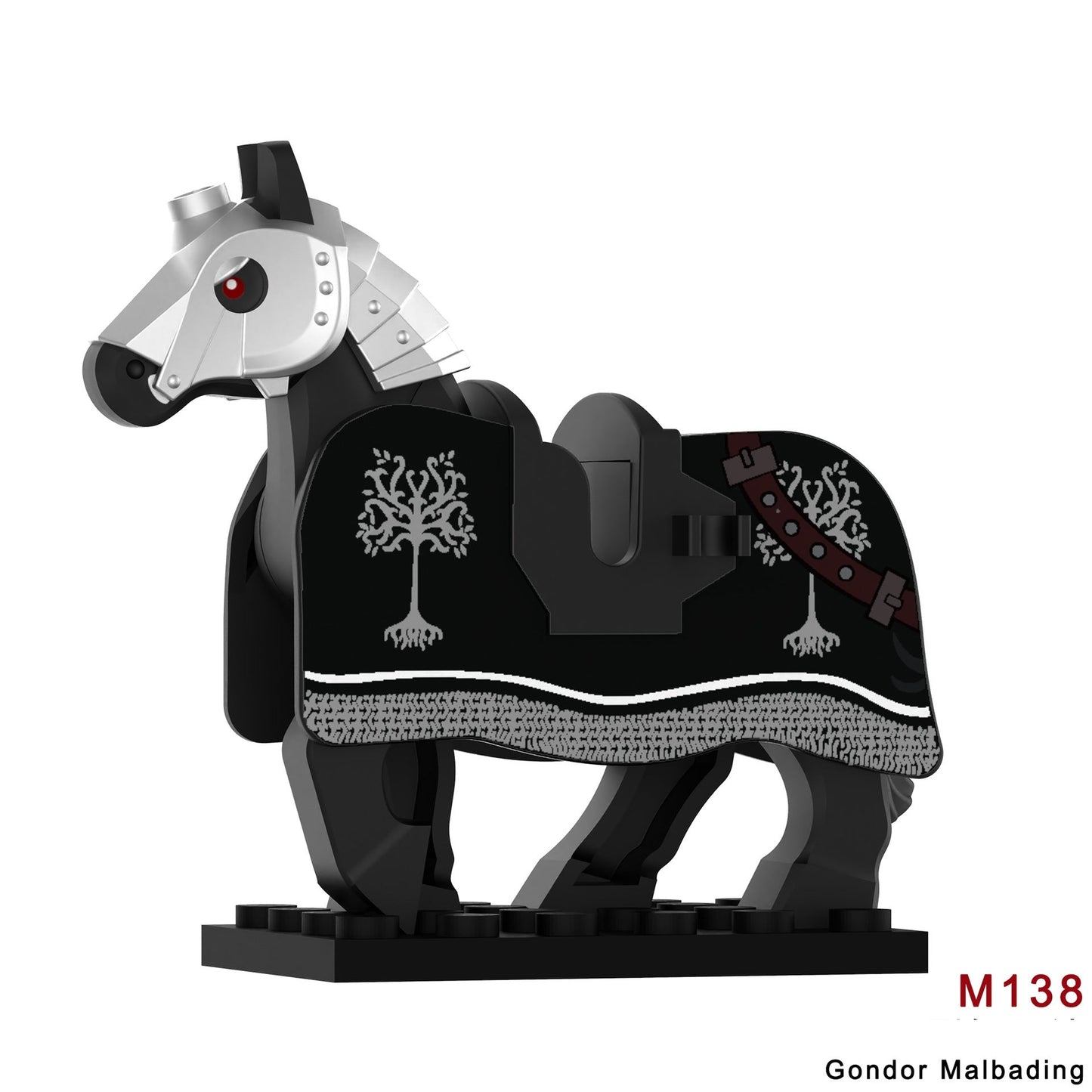 2025 New Middle Ages War Horse Figure Building Blocks